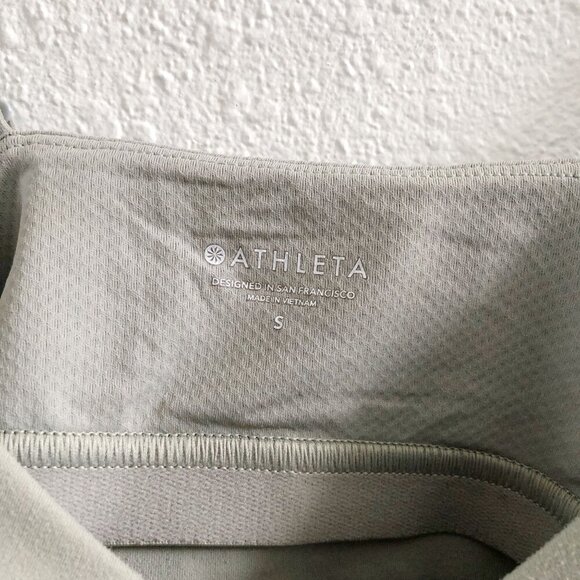 ATHLETA Cinch Longline Sports Bra A-C Sage Green Ruched Front Size Small - Picture 6 of 8